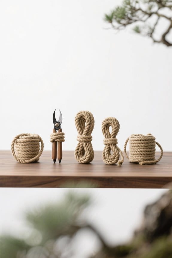bonsai crafting natural ropes