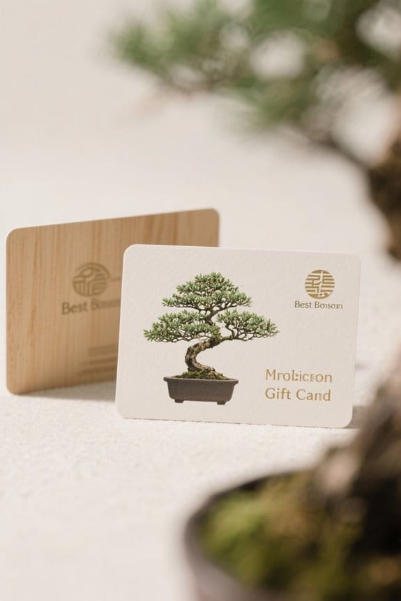 bonsai gift card considerations