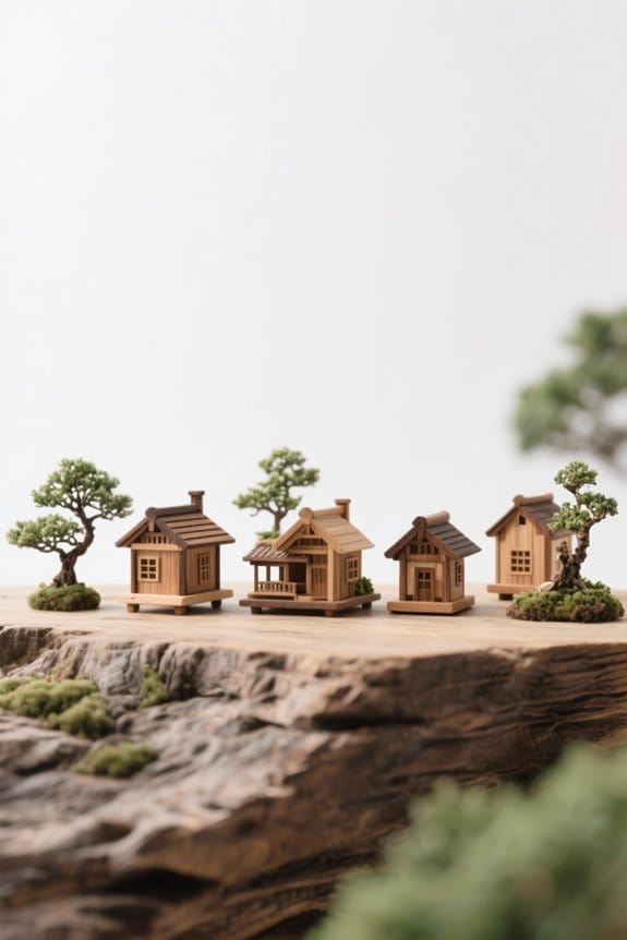 bonsai house garden decor