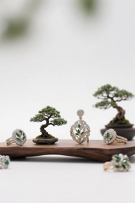bonsai inspired jewelry collection