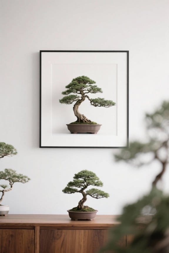 bonsai inspired wall decor ideas