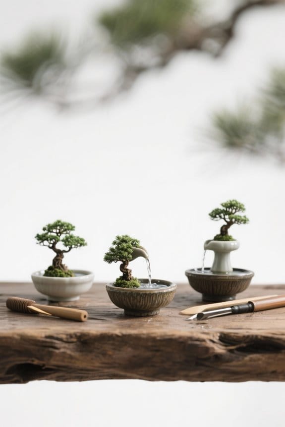 bonsai mini fountains indoors