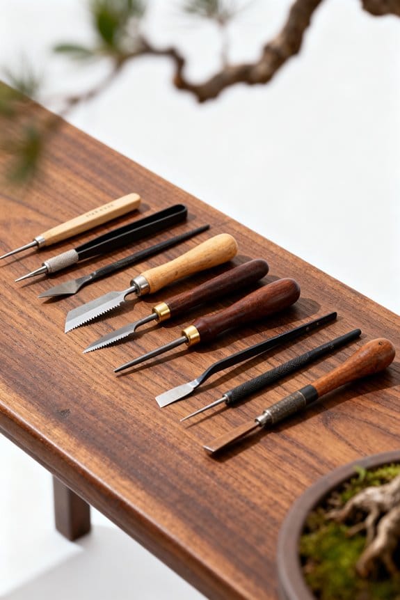bonsai root carving tools