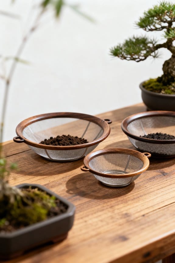 choosing bonsai soil sieve