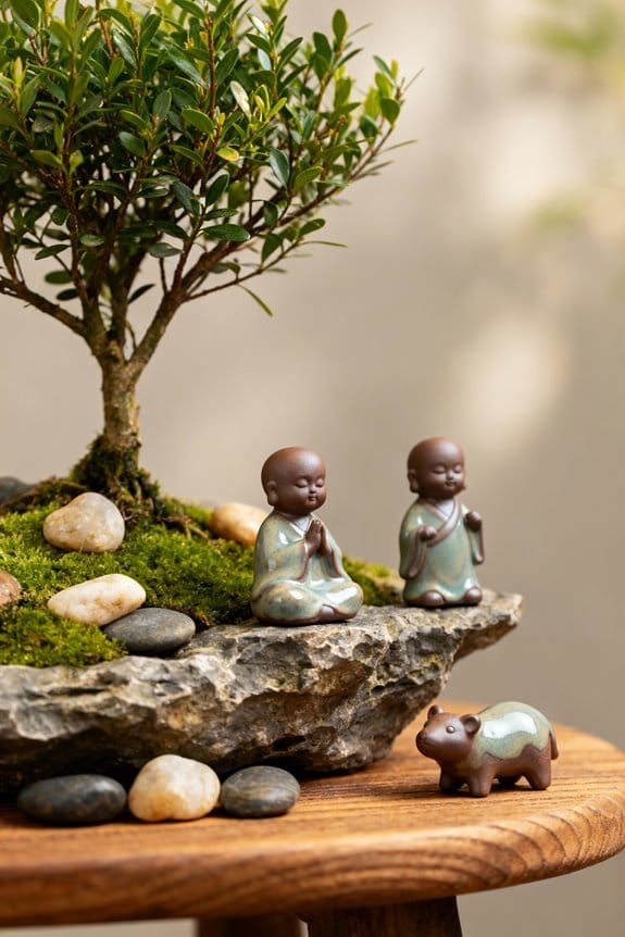 complementary bonsai figurine selection