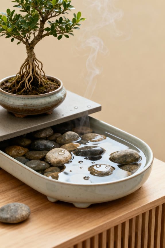 humidity trays for bonsai care
