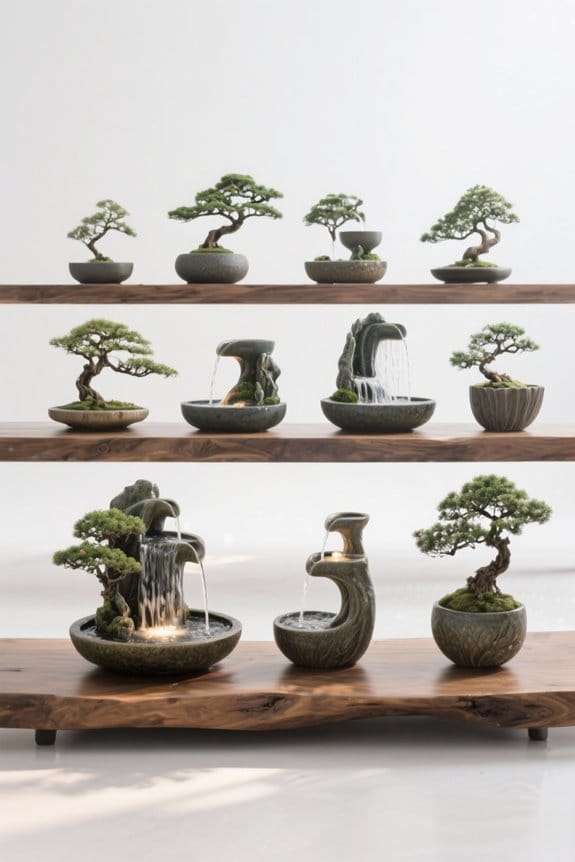 indoor bonsai waterfall fountains
