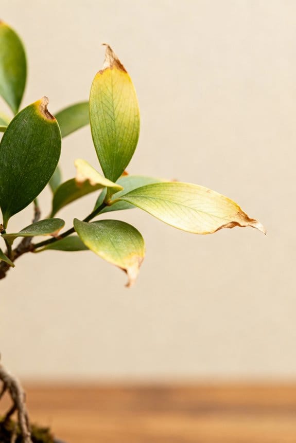 leaf condition repotting indicators