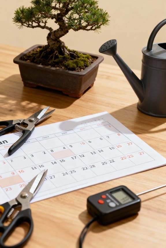 monthly bonsai care plan