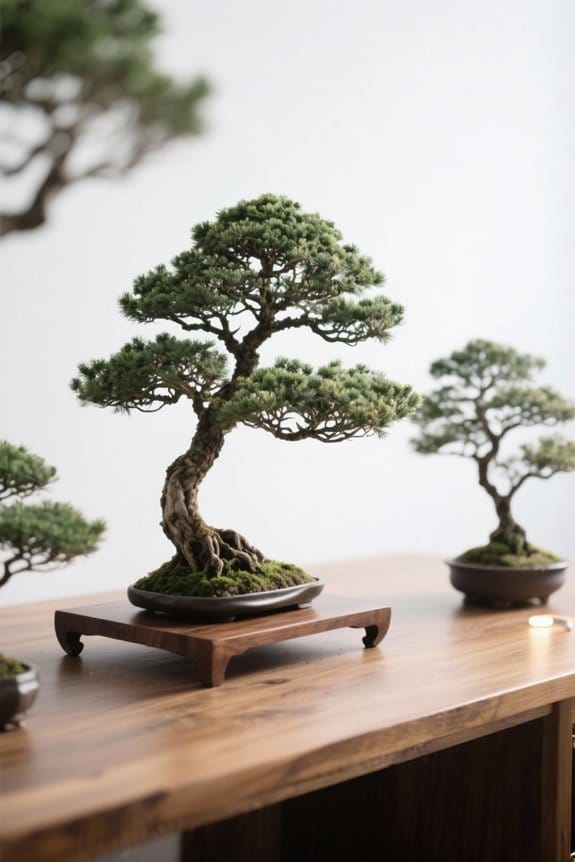 motion activated decorative bonsai trees