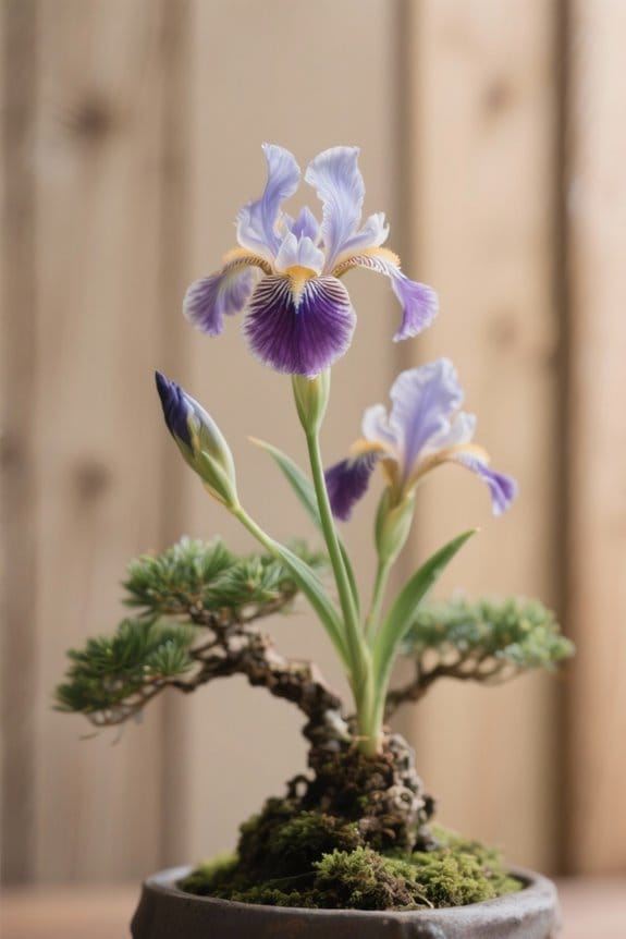selecting quality bonsai iris