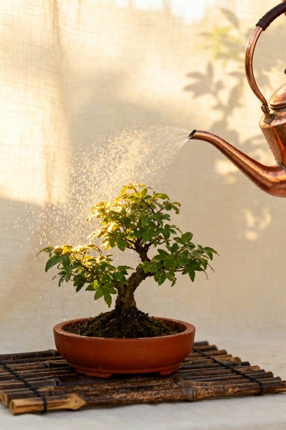 summer bonsai watering practices