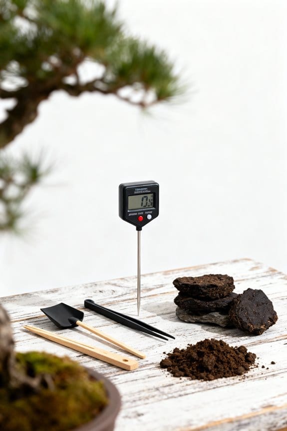 test bonsai soil moisture