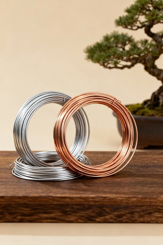 wire selection for bonsai